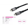Equip USB 4 Gen 3 C na C kábel, M/M, 2,0 m, PD3.1 240 W, 8K/60 Hz, 40 Gbit/s, čierny