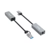 Equip USB-C na 2,5 gigabitový Ethernet sieťový (USB-C+A) adaptér