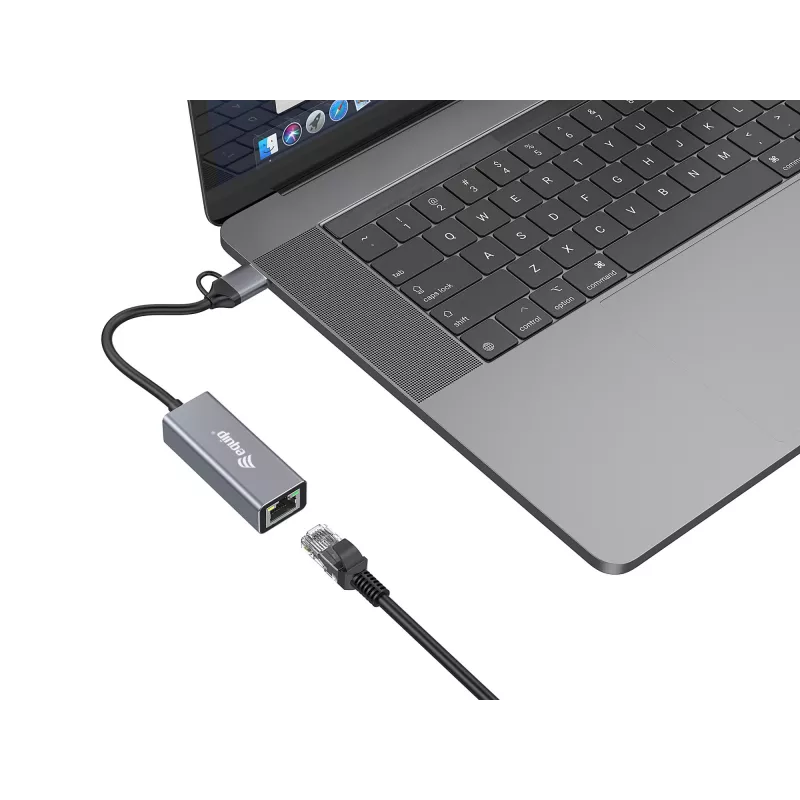 Equip USB-C na 2,5 gigabitový Ethernet sieťový (USB-C+A) adaptér