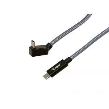 Equip USB 3.2 Gen 2x2 C na C U-konektor kábel, 2,0 m, čierny, M/M, PD240W, 4K/60Hz, 20Gbps