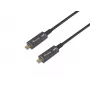 Equip USB-C na C aktívny optický kábel, M/M, 15 m, PD 60 W, 4K/60 Hz, 10 Gbit/s, video+dáta+PD