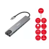 Equip USB-C 8-in-1 multifunkčný adaptér, káblový, USB Type-C, 100 W, 1000 Mbit/s, 1000BASE-T, IEEE 802.3ab