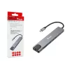 Equip USB-C 8-in-1 multifunkčný adaptér, káblový, USB Type-C, 100 W, 1000 Mbit/s, 1000BASE-T, IEEE 802.3ab