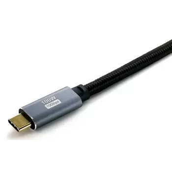 USB-C na C kábel EQUIP 3,0 m — USB 3.2 Gen 2 (10 Gbit/s), PD100W, 4K/60Hz, čierny