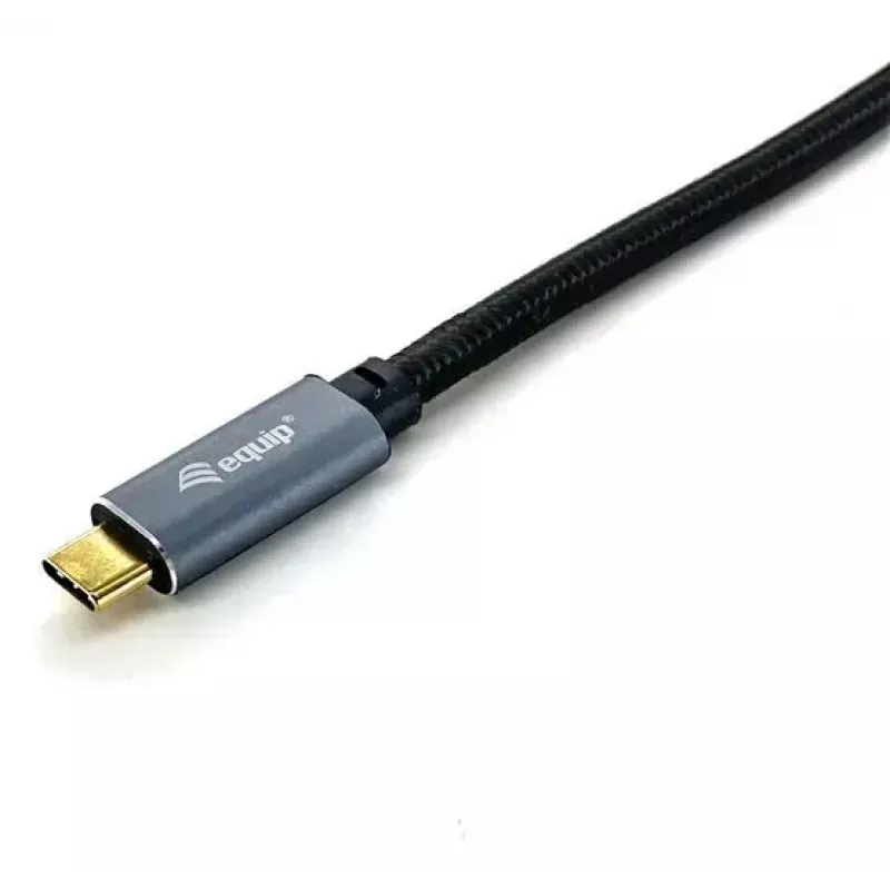 USB-C na C kábel EQUIP 3,0 m — USB 3.2 Gen 2 (10 Gbit/s), PD100W, 4K/60Hz, čierny