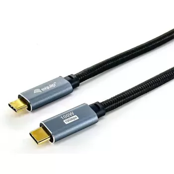 USB-C na C kábel EQUIP 3,0 m — USB 3.2 Gen 2 (10 Gbit/s), PD100W, 4K/60Hz, čierny