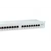 Equip 24-portový tienený patch panel Cat.6, svetlosivý