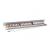 Equip 24-portový tienený patch panel Cat.6, svetlosivý