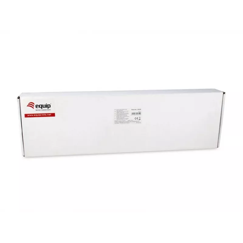 Equip 24-portový tienený patch panel Cat.6, svetlosivý