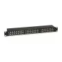 Equip 48-portový tienený patch panel Cat.6, čierny