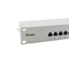 Equip 16-portový tienený patch panel Cat.6, svetlosivý