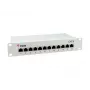Equip 12-portový tienený patch panel Cat.6, svetlosivý, Gigabit Ethernet, 1000 Mbit/s, RJ-45, Cat6, Cat6e, 1U, sivý