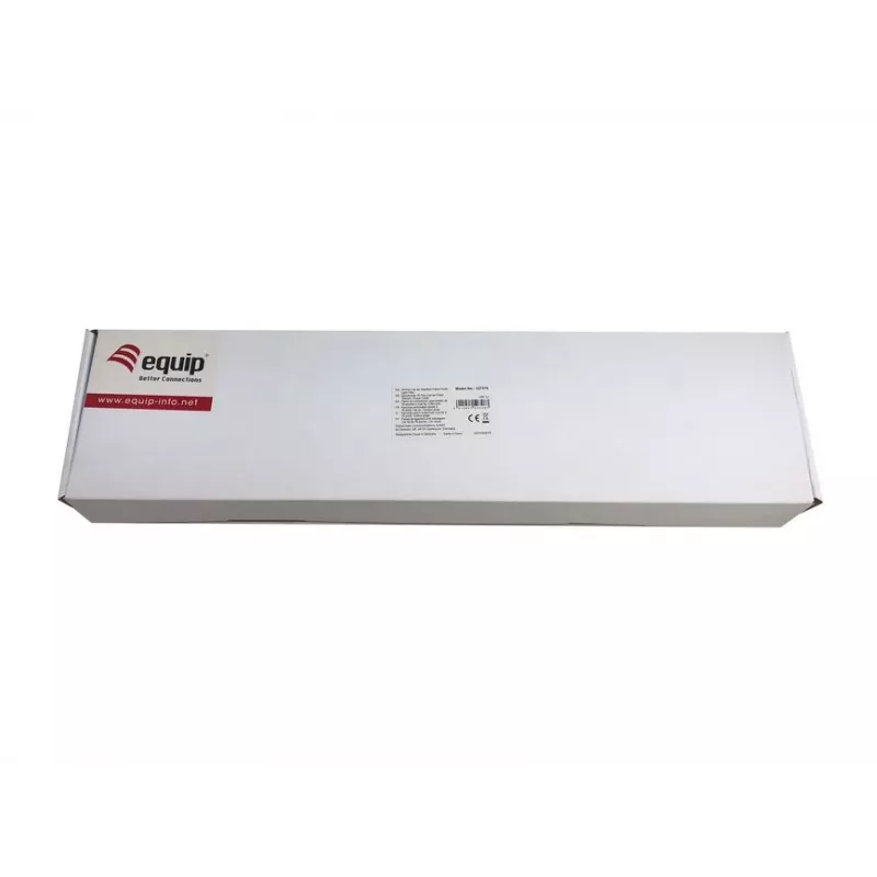 Equip 327316 Premium 16-portový tienený patch panel Cat.5e, svetlosivý
