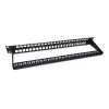 Equip 48-portový keystone netienený patch panel Cat.6, čierny, RJ-45, Cat6, 1U, čierny, oceľ, REACH, RoHS