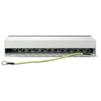 Equip 12-portový stolový patch panel Cat.6, svetlosivý