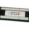 Equip 24-portový netienený patch panel Cat.5e, čierny, Cat5e, racková montáž, 1U, čierny, RoHS, CE