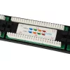 Equip 24-portový netienený patch panel Cat.5e, čierny, Cat5e, racková montáž, 1U, čierny, RoHS, CE