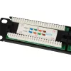Equip 24-portový netienený patch panel Cat.5e, čierny, Cat5e, racková montáž, 1U, čierny, RoHS, CE