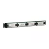 Equip 24-portový netienený patch panel Cat.5e, čierny, Cat5e, racková montáž, 1U, čierny, RoHS, CE