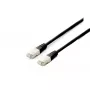 Equip Cat.6A Platinum S/FTP patch kábel, 10 m, čierny