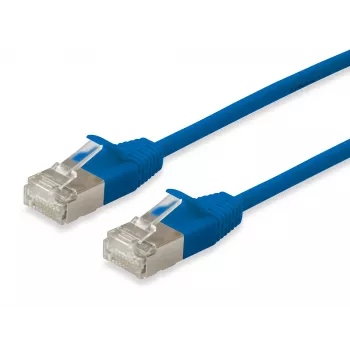 Equip Cat.6A F/FTP tenký patch kábel RJ-45 2 m modrý