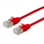 Equip Cat.6A F/FTP tenký patch kábel RJ-45 2 m červený