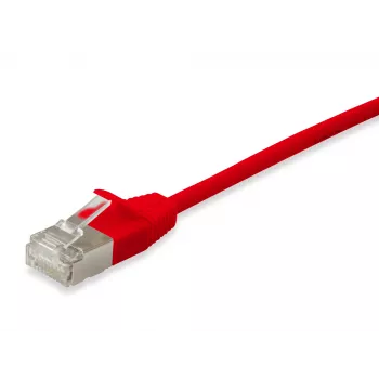 Equip Cat.6A F/FTP tenký patch kábel RJ-45 2 m červený