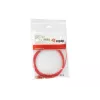 Equip Cat.6A F/FTP tenký patch kábel RJ-45 2 m červený