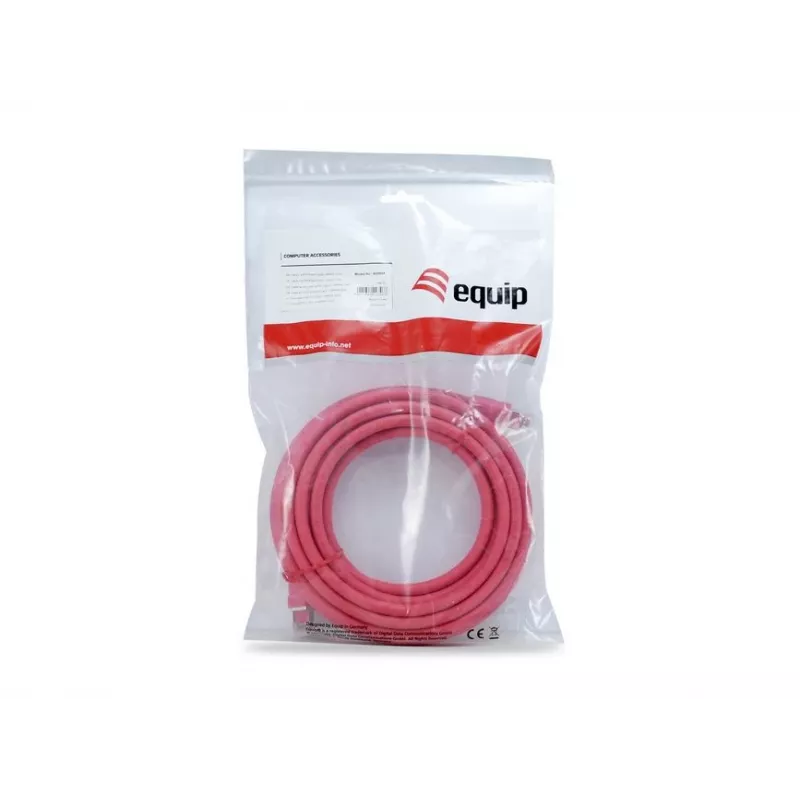 Equip Cat 8.1 S/FTP (PIMF) patch kábel, LSOH, 0,5 m, červená