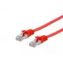 Equip Cat.6A U/FTP plochý patch kábel RJ-45 1,0 m červený
