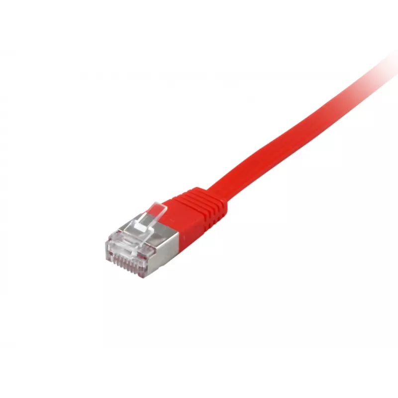 Sieťový kábel Equip Cat.6A U/FTP plochý patch kábel RJ-45 2,0 m červený