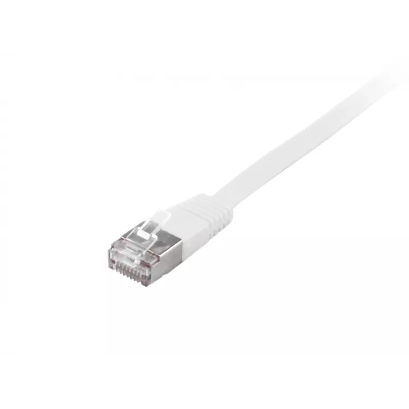 Equip Cat.6A U/FTP plochý patch kábel, 5,0 m, biely, 5 m, Cat6a, U/FTP (STP), RJ-45, RJ-45, biely