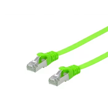 Equip Cat.6A U/FTP plochý patch kábel, 10,0 m, zelený, 10 m, Cat6a, U/FTP (STP), RJ-45, RJ-45, zelený
