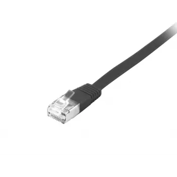 Equip Cat.6A U/FTP plochý patch kábel RJ-45 10 m čierny