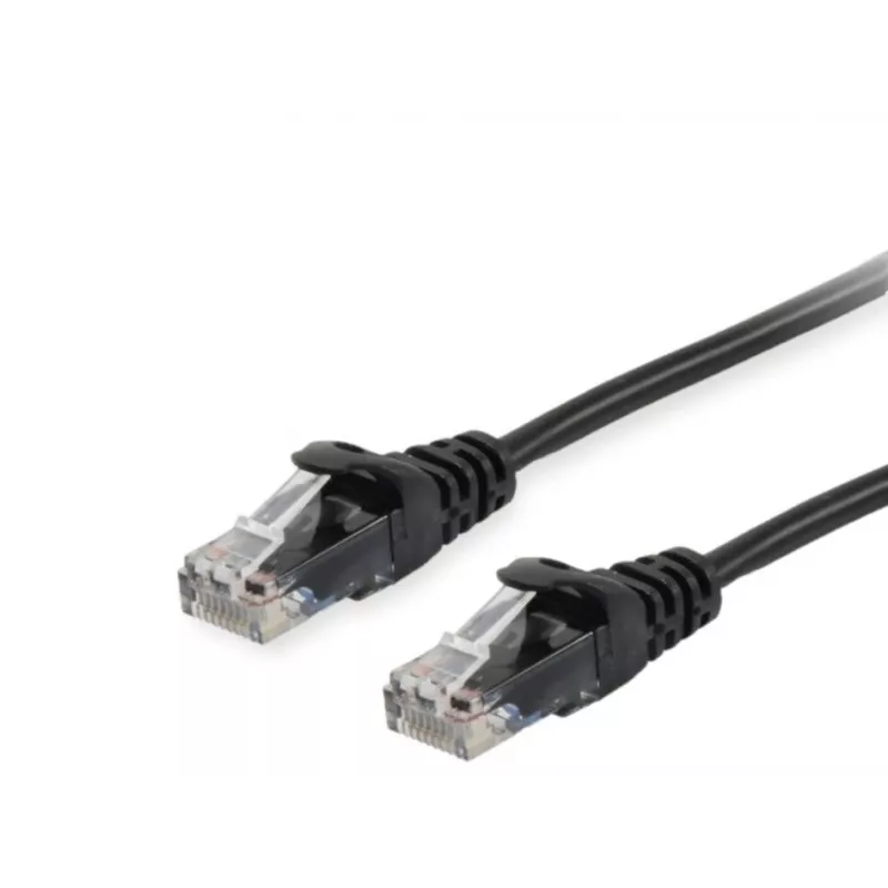 Equip Cat.6A U/UTP patch kábel, 3 m, čierny, 3 m, Cat6a, U/UTP (UTP), RJ-45, RJ-45, čierny
