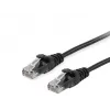 Equip Cat.6A U/UTP patch kábel, 15 m, čierny, 15 m, Cat6a, U/UTP (UTP), RJ-45, RJ-45, čierny