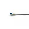 Equip Cat.6A S/FTP patch kábel, zahnutý na rovný konektor, 2,0 m, biely