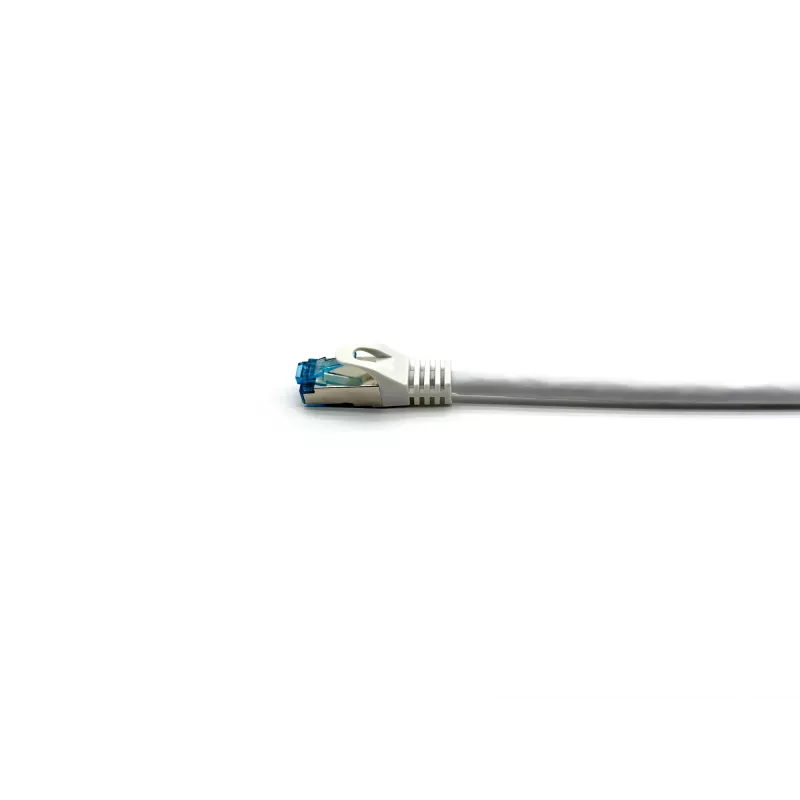 Equip Cat.6A S/FTP patch kábel, zahnutý na rovný konektor, 3,0 m, biely