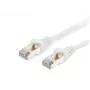 Equip Cat.6A S/FTP patch kábel, biely, 0,15 m