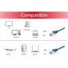 Equip Cat.6A S/FTP patch kábel, modrý, 0,15 m, 0,15 m, Cat6a, S/FTP (S-STP), RJ-45, RJ-45, modrý