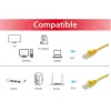 Equip Cat.6A S/FTP patch kábel, žltý, 25 m, 25 m, Cat6a, S/FTP (S-STP), RJ-45, RJ-45, žltý