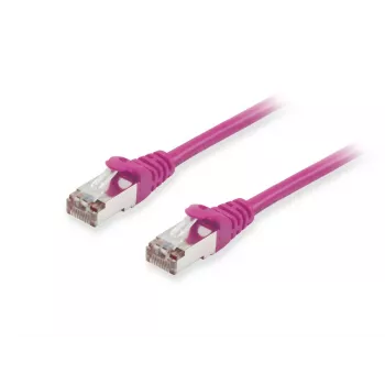 Equip Cat.6A S/FTP patch kábel RJ-45 0,25 m fialový