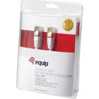 Sieťový kábel Equip Cat5e F/UTP RJ-45 10 m biely