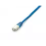 Equip Cat.6A Platinum S/FTP patch kábel, 1,0 m, modrý, 1 m, Cat6a, S/FTP (S-STP), RJ-45, RJ-45, modrý