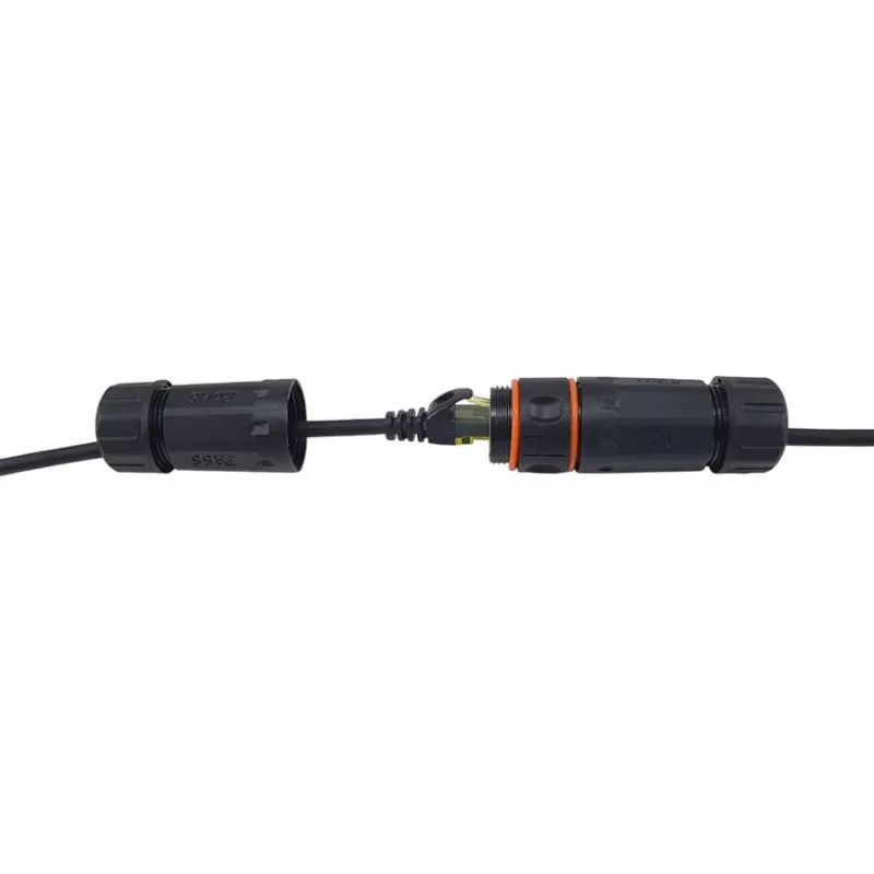 Patch kábel EQUIP Cat.6A S/FTP Outdoor, 7,5 m, RJ-45–RJ-45, čierny