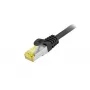 Tienený outdoorový patch kábel EQUIP Cat.6A S/FTP 0,5 m, RJ-45–RJ-45, čierny