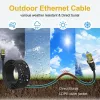 Equip Cat.6A S/FTP outdoorový patch kábel, 25 m, čierny