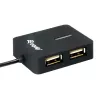 Equip 128952 rozbočovač USB 2.0 480 Mbit/s čierny