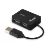 Equip 128952 rozbočovač USB 2.0 480 Mbit/s čierny