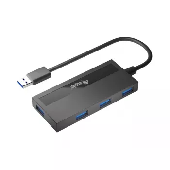 Equip 4-portový USB 3.0 hub s USB-C adaptérom